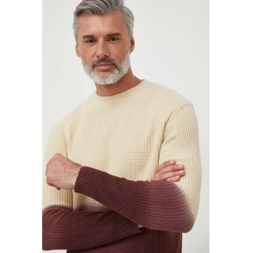 Pepe Jeans pulover de bumbac culoarea bej