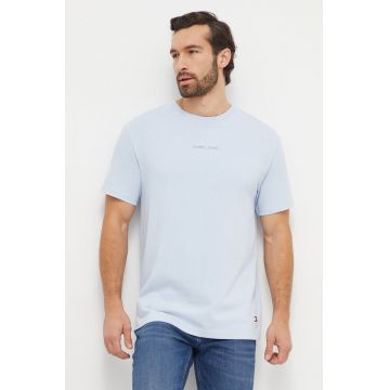 Tommy Jeans tricou din bumbac bărbați, cu imprimeu DM0DM18266