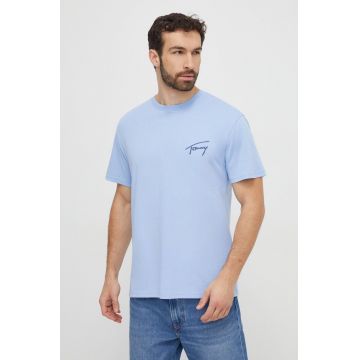 Tommy Jeans tricou din bumbac bărbați, cu imprimeu DM0DM17994