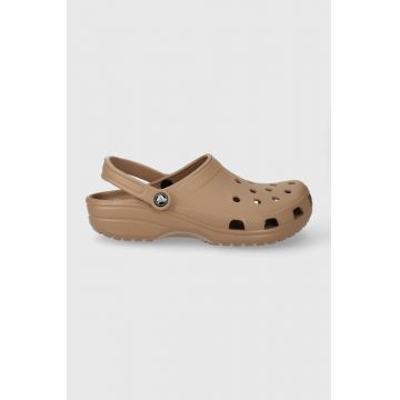 Crocs papuci Classic culoarea maro 10001