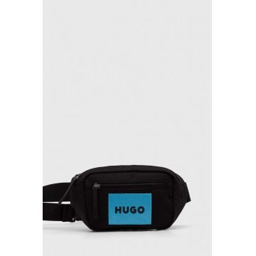 HUGO borsetă culoarea negru, 50516580
