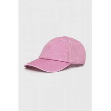 Samsoe Samsoe șapcă de baseball din bumbac SAMSOE culoarea roz, neted, U24100012