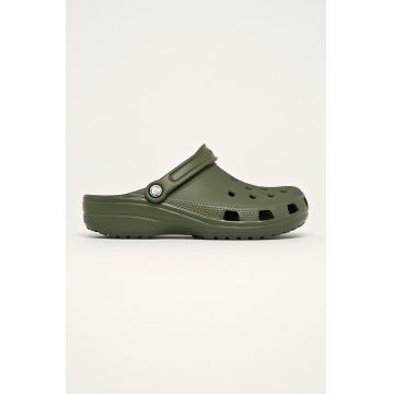 Crocs papuci Classic bărbați, culoarea verde 10001