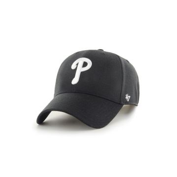 47brand șapcă MLB Philadelphia Phillies culoarea negru, cu imprimeu
