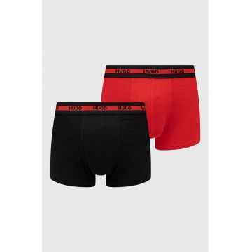 HUGO boxeri 2- pack) bărbați, culoarea roșu 50469775