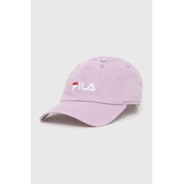 Fila șapcă de baseball din bumbac culoarea roz, cu imprimeu