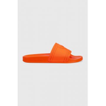 Karl Lagerfeld papuci KONDO barbati, culoarea portocaliu, KL70009