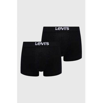 Levi's boxeri 2-pack bărbați, culoarea negru 37149.0805-001
