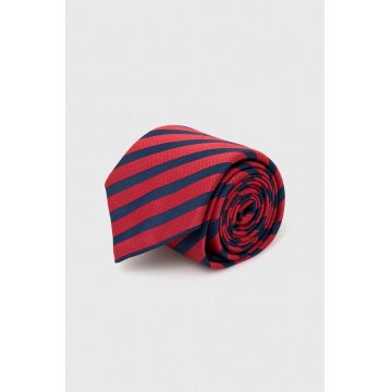 BOSS cravata culoarea rosu