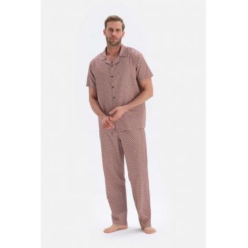 Pijama de bumbac cu snur