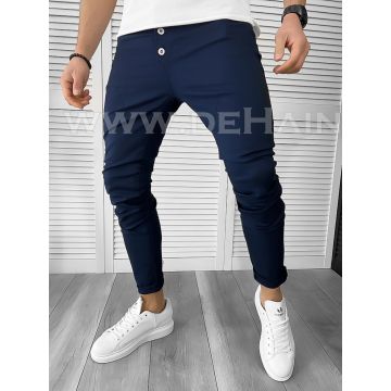 Pantaloni barbati casual bleumarin A8507 D8/K8*