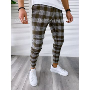 Pantaloni barbati casual regular fit in carouri B1729 250-2 E