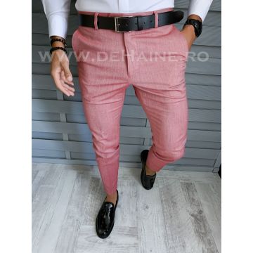 Pantaloni barbati eleganti roz B1804 E 154-5