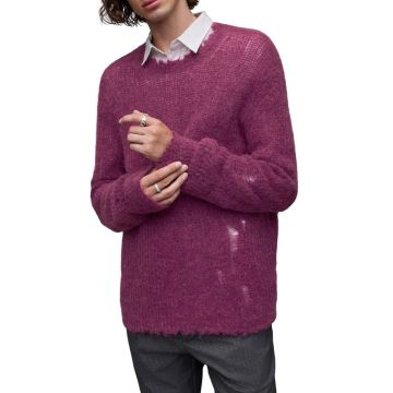 AllSaints pulover din amestec de lana Bleaker barbati, culoarea roz