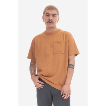 New Balance tricou din bumbac culoarea portocaliu, uni MT23567TOB-TOB