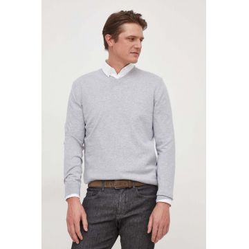 BOSS pulover de bumbac culoarea gri, light 50506042