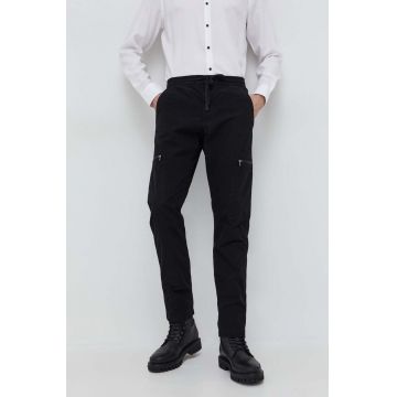 HUGO pantaloni bărbați, culoarea negru, drept 50505851