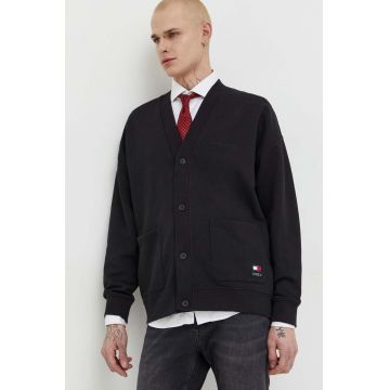 Tommy Jeans bluză culoarea negru, uni DM0DM18391