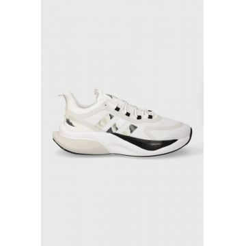 adidas sneakers pentru alergat AlphaBounce + culoarea alb IG3585