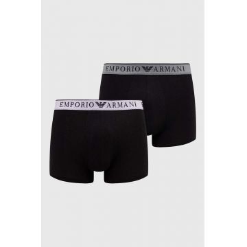 Emporio Armani Underwear boxeri 2-pack barbati, culoarea negru