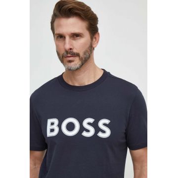 BOSS Green tricou din bumbac bărbați, cu imprimeu 50506344