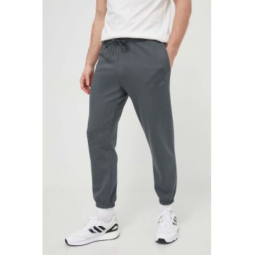adidas pantaloni de trening culoarea gri, uni IW1187