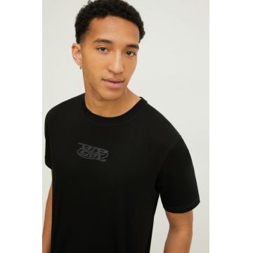 Diesel tricou din bumbac bărbați, culoarea negru, cu imprimeu A12269.0QANW