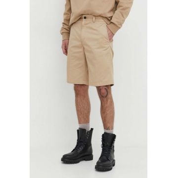 HUGO pantaloni scurți bărbați, culoarea bej 50505857