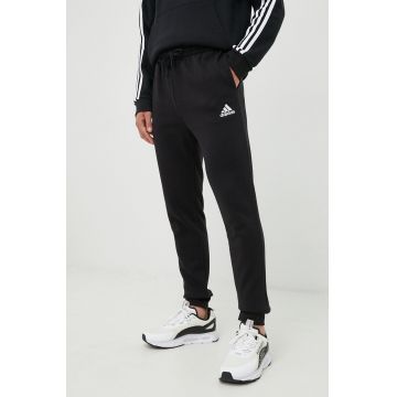 adidas pantaloni de trening bărbați, culoarea negru, uni HL2236
