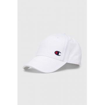 Champion șapcă de baseball din bumbac culoarea alb, cu imprimeu 805974