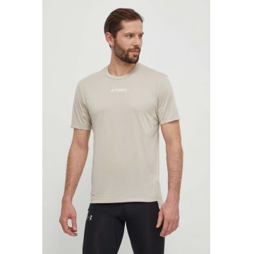 adidas TERREX tricou sport Multi culoarea bej, neted, IP4779