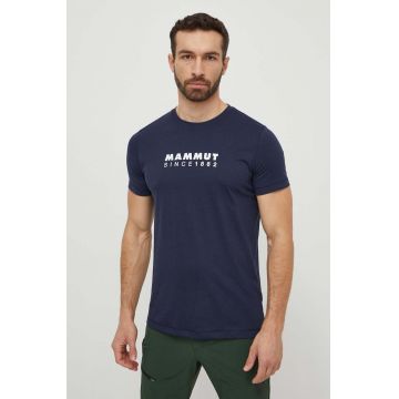 Mammut tricou sport Mammut Core culoarea albastru marin, cu imprimeu