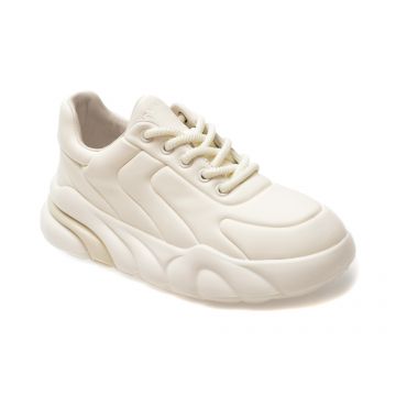 Pantofi casual GRYXX albi, 66025, din piele naturala
