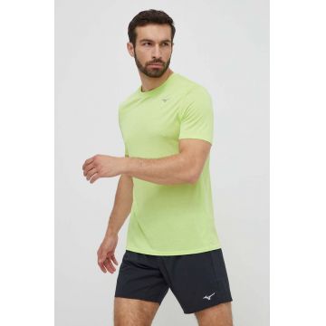 Mizuno tricou de alergare Impulse culoarea verde, melanj, J2GAA519