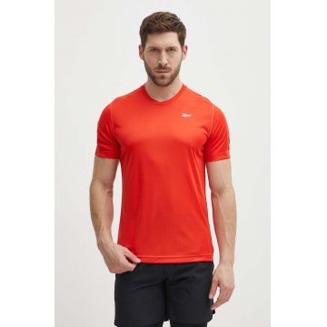 Reebok tricou de antrenament Identity Training culoarea rosu, neted, 100076456