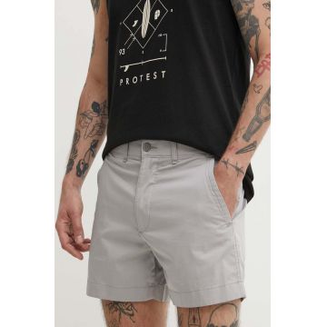 Abercrombie & Fitch pantaloni scurti barbati, culoarea gri, KI128-4008-110