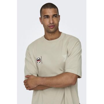 Tricou relaxed fit din bumbac organic