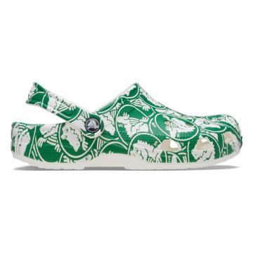 Saboti Crocs Classic Duke Print Clog Verde - Ivy Green