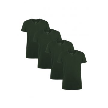 Set de tricouri cu decolteu in V Velo - 4 piese