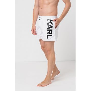 Pantaloni scurti de baie cu imprimeu logo
