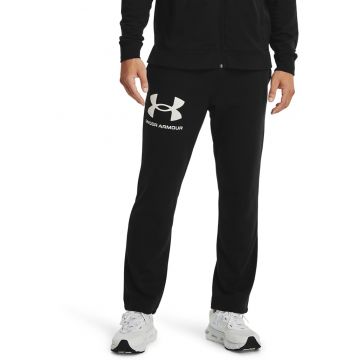 Pantaloni sport cu buzunare laterale si logo - pentru fitness Rival