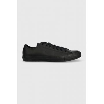 Converse tenisi de piele barbati, culoarea negru