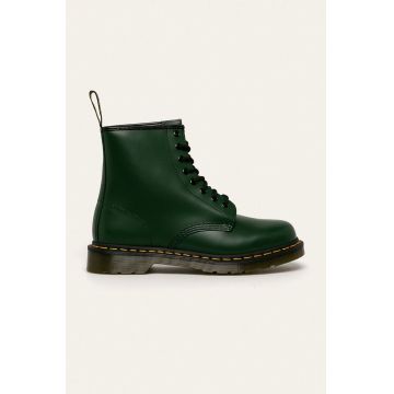 Dr. Martens bocanci de piele 11822207 1460 bărbați, culoarea verde