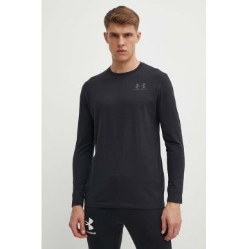 Under Armour Longsleeve 1329585 bărbați, culoarea negru, cu imprimeu 1329585-036