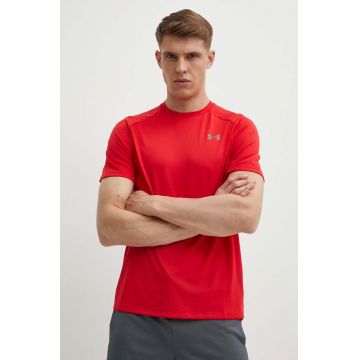 Under Armour tricou de antrenament Tech 2.0 culoarea rosu, neted 1326413-191