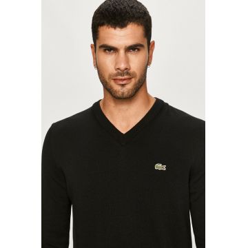 Lacoste pulover barbati, culoarea negru