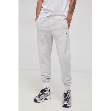 Champion pantaloni barbati, culoarea gri, neted