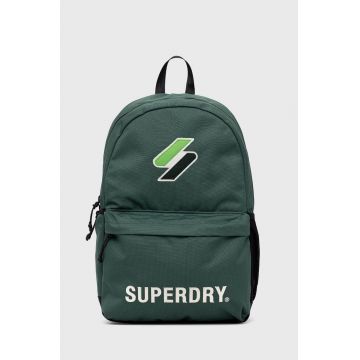 Superdry Rucsac bărbați, culoarea verde, mare, material neted