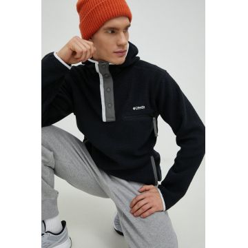 Columbia bluză M Helvetia Hoodie bărbați, culoarea negru, cu model 2013705