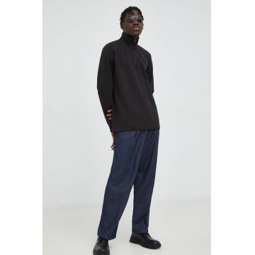 G-Star Raw hanorac de bumbac barbati, culoarea negru, neted